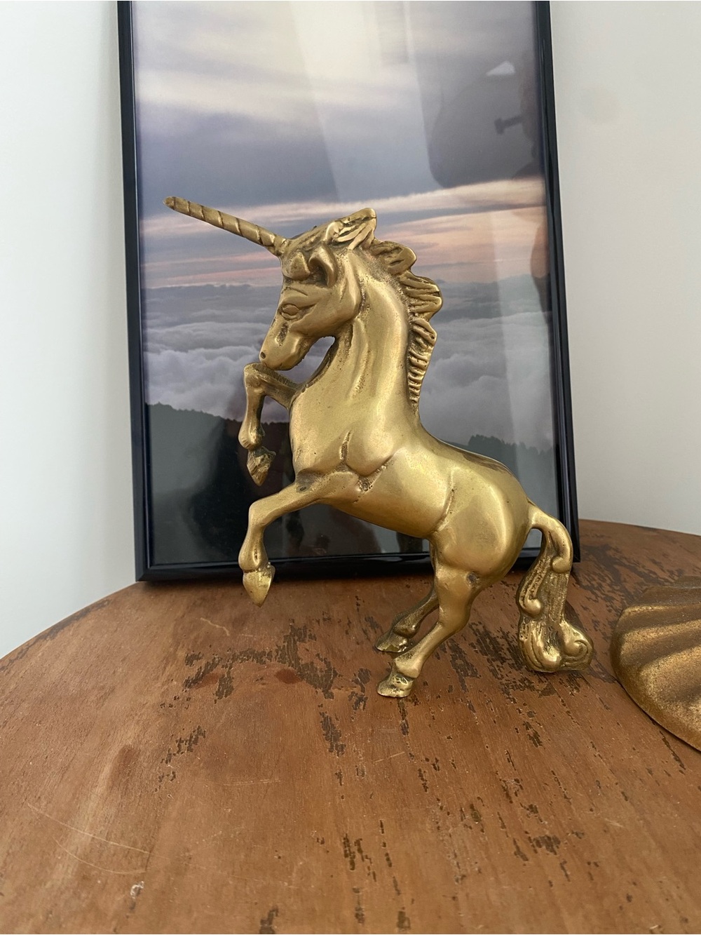 Vintage Solid brass unicorn
